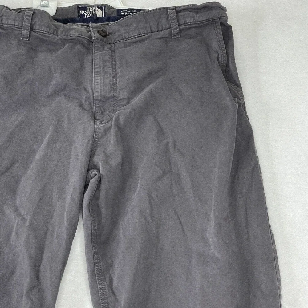 The North Face Mens Size 38 Short‎ Solid Grey Straight Leg Utility Pants